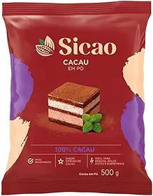 Cacau Em Pó Alcalino 100% 500g Sicao