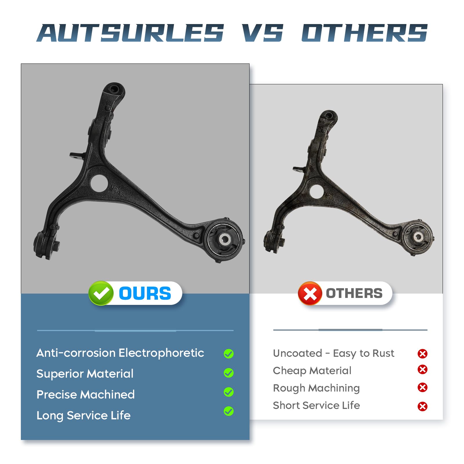 Front Suspension Kit 12PC Front Lower Control Arm Kit For 2004-2006 Acura TL In | Whizz Control Arms Ball Joint Control Arms - Foto 7