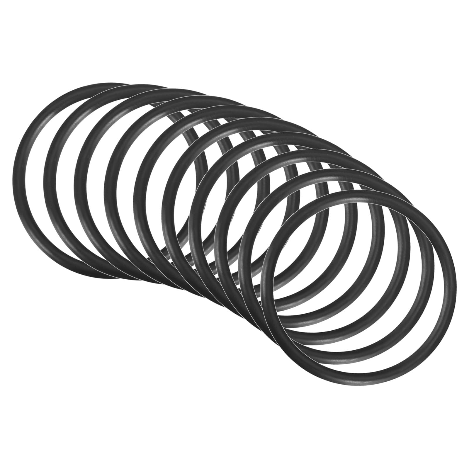 QUARKZMAN 30mm x 26mm x 2mm Nitrilo Goma Juntas Tóricas x 10uds Redondo Junta Arandela para Grifo Plomería Reparación Sellado Conexión [Negro]