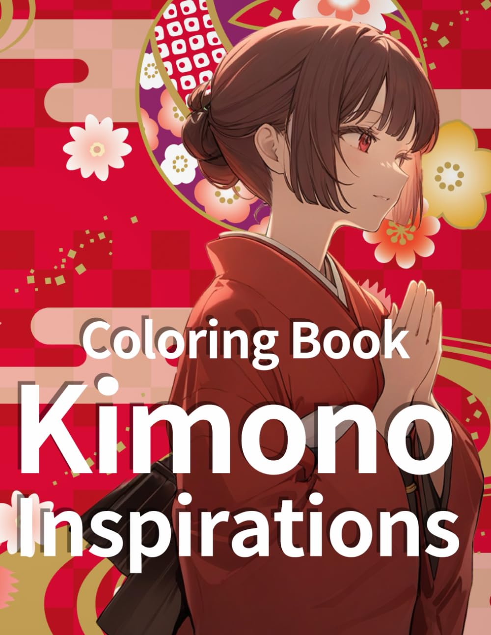 Coloring Book Kimono Inspirations: Anime Elegance in Every Stroke