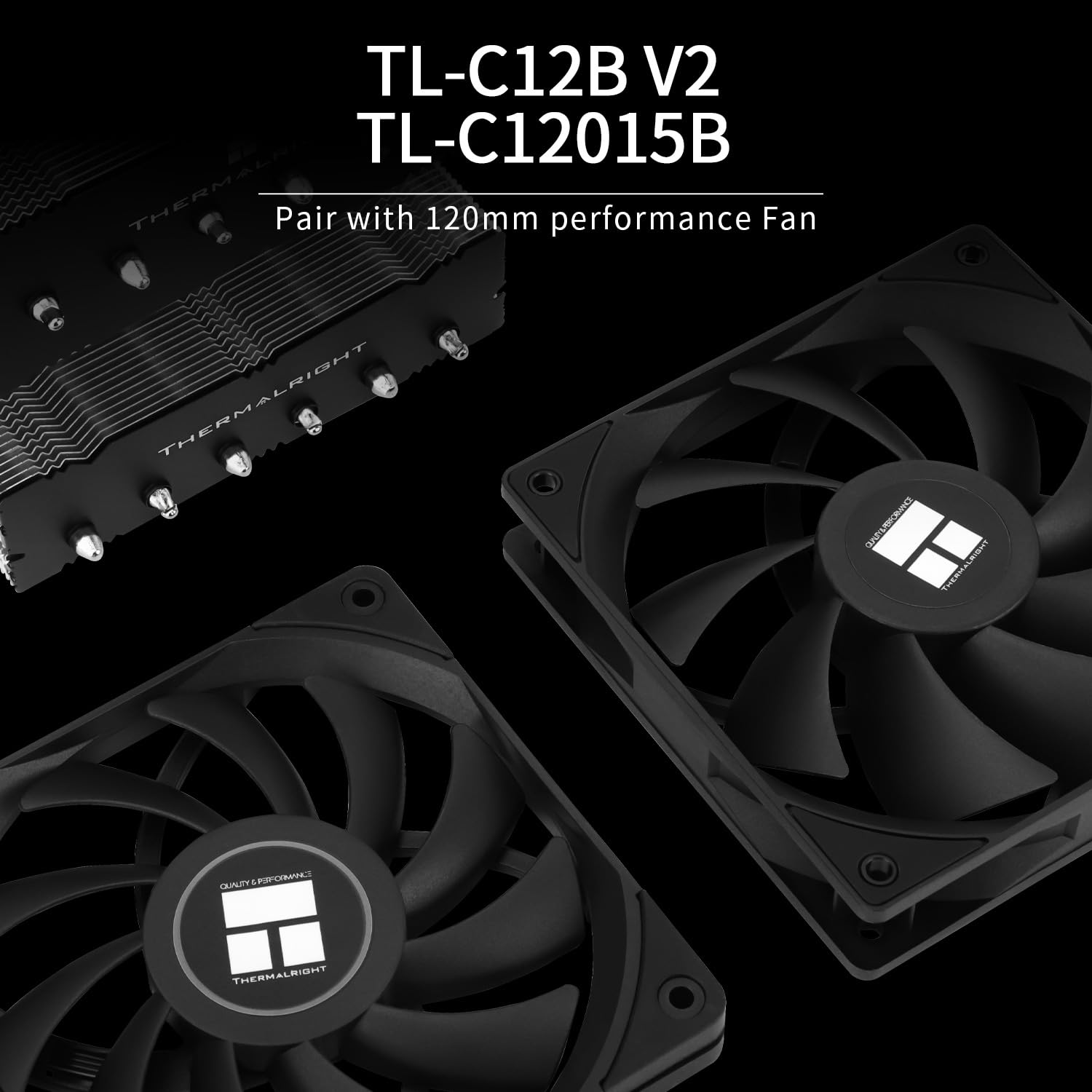 TR - Raffreddatore CPU Royal Knight 120 SE, solo 155 mm di altezza, doppia torre e doppia ventola PWM, 6 tubi di calore, raffreddamento PC per AM4/AM5/Intel LGA 1700/1851/1150/1151/1200(RK120 SE)