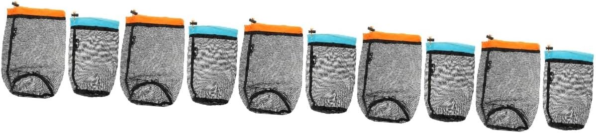 BESPORTBLE 10pcs Portable Mesh Drawstring Storage Bags for Clothes and Travel Lightweight Compression Sack for Sleeping Bag for Organizing Luggage and Outdoor Adventures