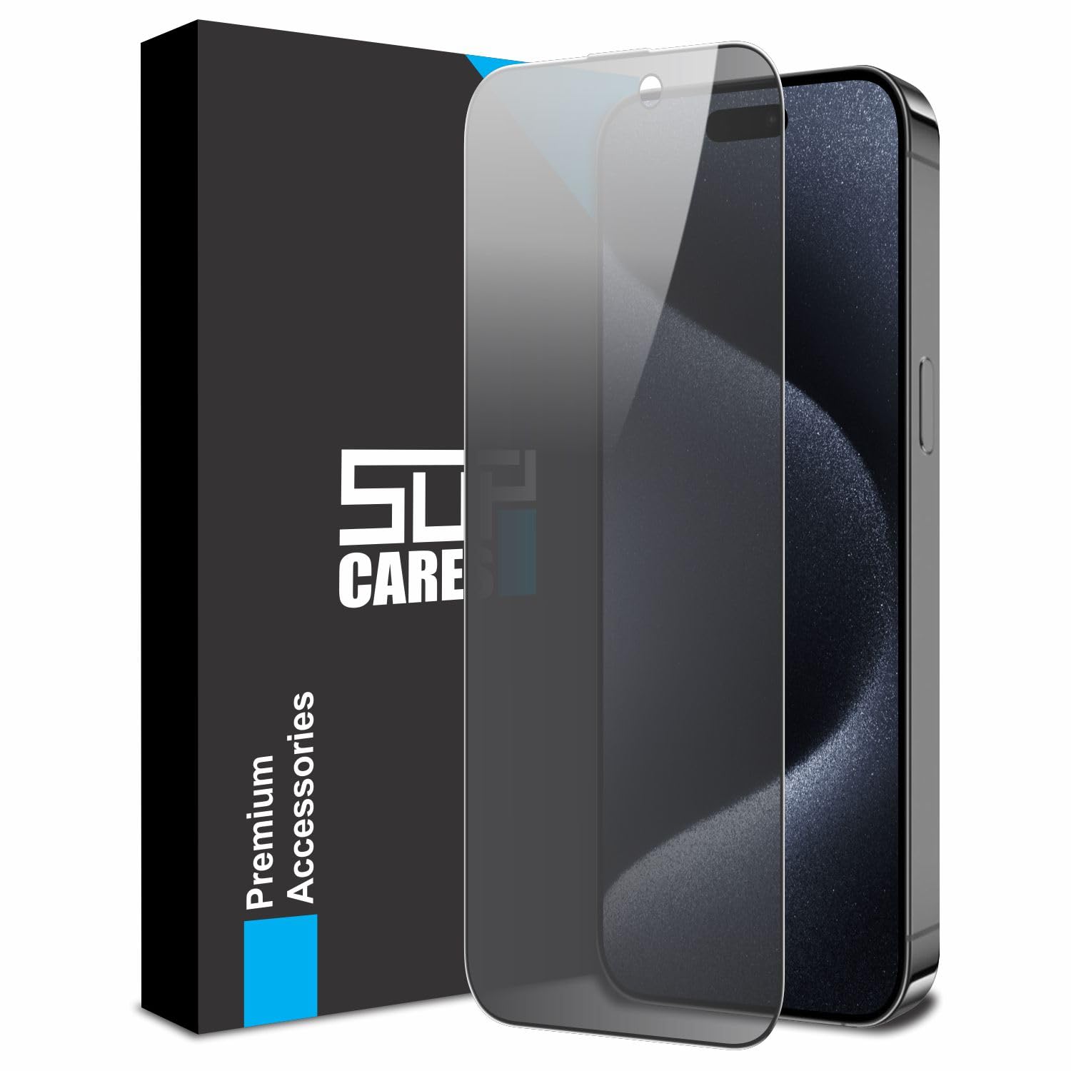 SupCares Edge to Edge Privacy Tempered Glass For iPhone 15 Pro (6.1 Inch) with Easy Self Installation Kit | Black (B0CJRMTPNL) Amazon Price History, Amazon Price Tracker