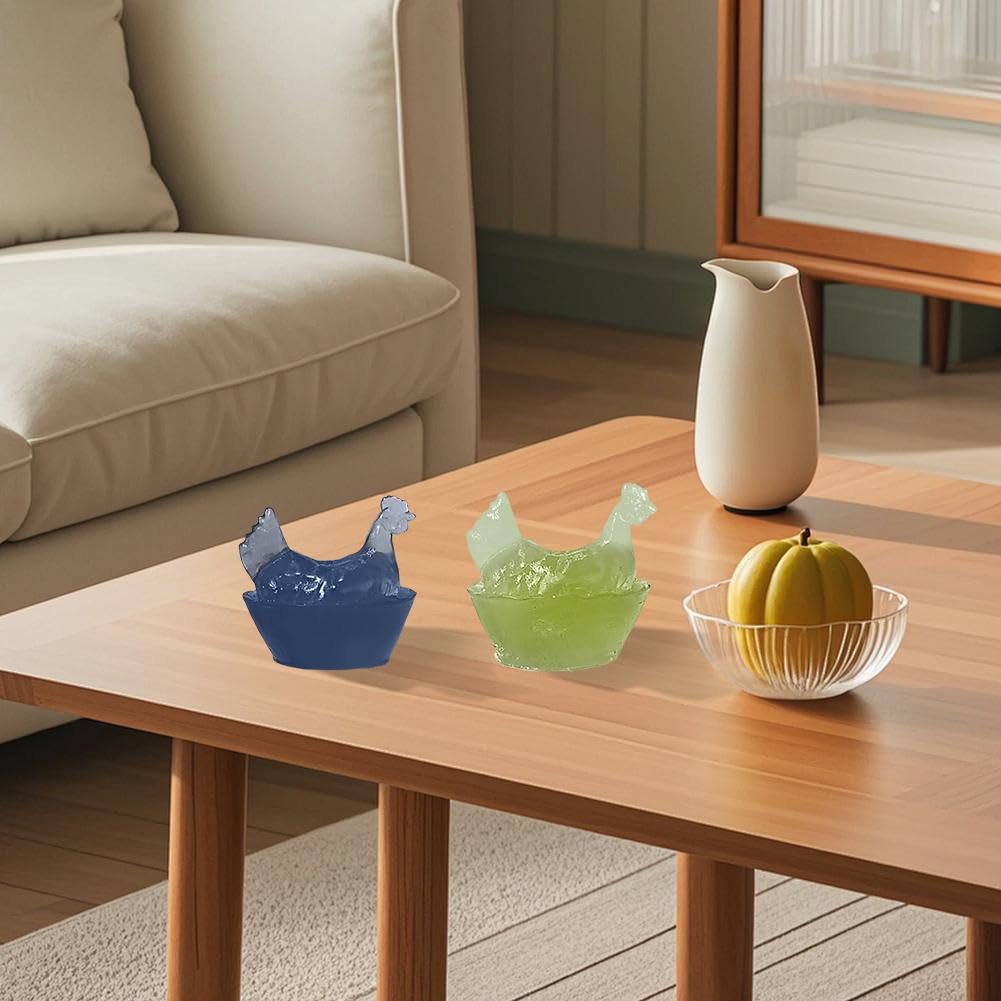 Amazon.com: Covered Mini Glass Hens on Nests,Depression Style