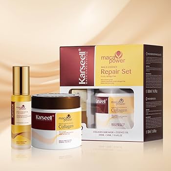 Amazon.com: Karseell Collagen Hair Mask & Argan Oil Set, Deep