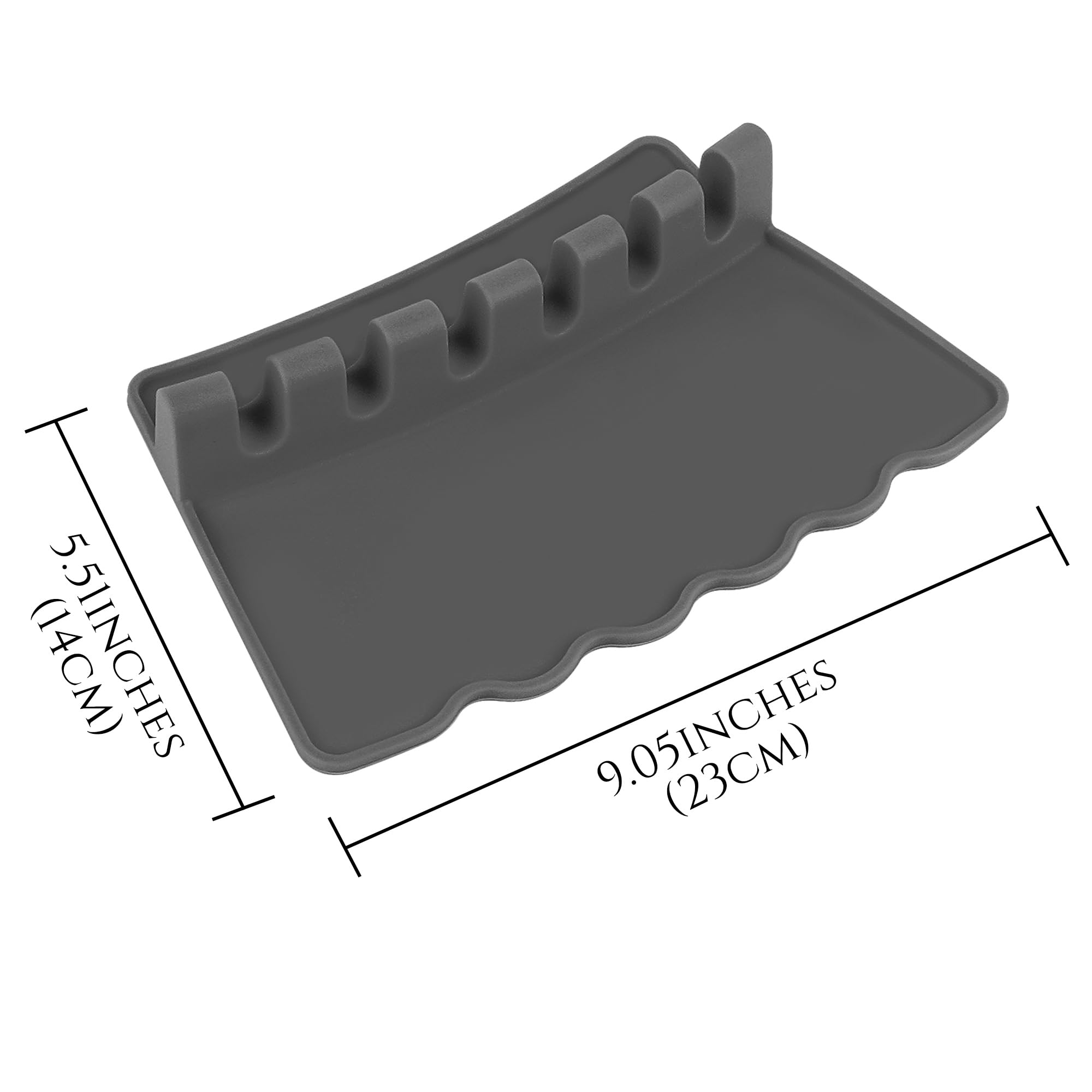 JANKOW Silicone Paint Brush Holder, Brush Holder for Artist, 6 Slots Large Paint Brushs, Rest Suitable Watercolor, Oil, Acrylic Painting Brushes Storage(Grey)