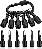 Vista 12 de Katerk 10 piezas de destornillador de 1/4 pulgadas, mango hexagonal, aleación de aluminio, soporte para brocas, barra de extensión de cambio rápido