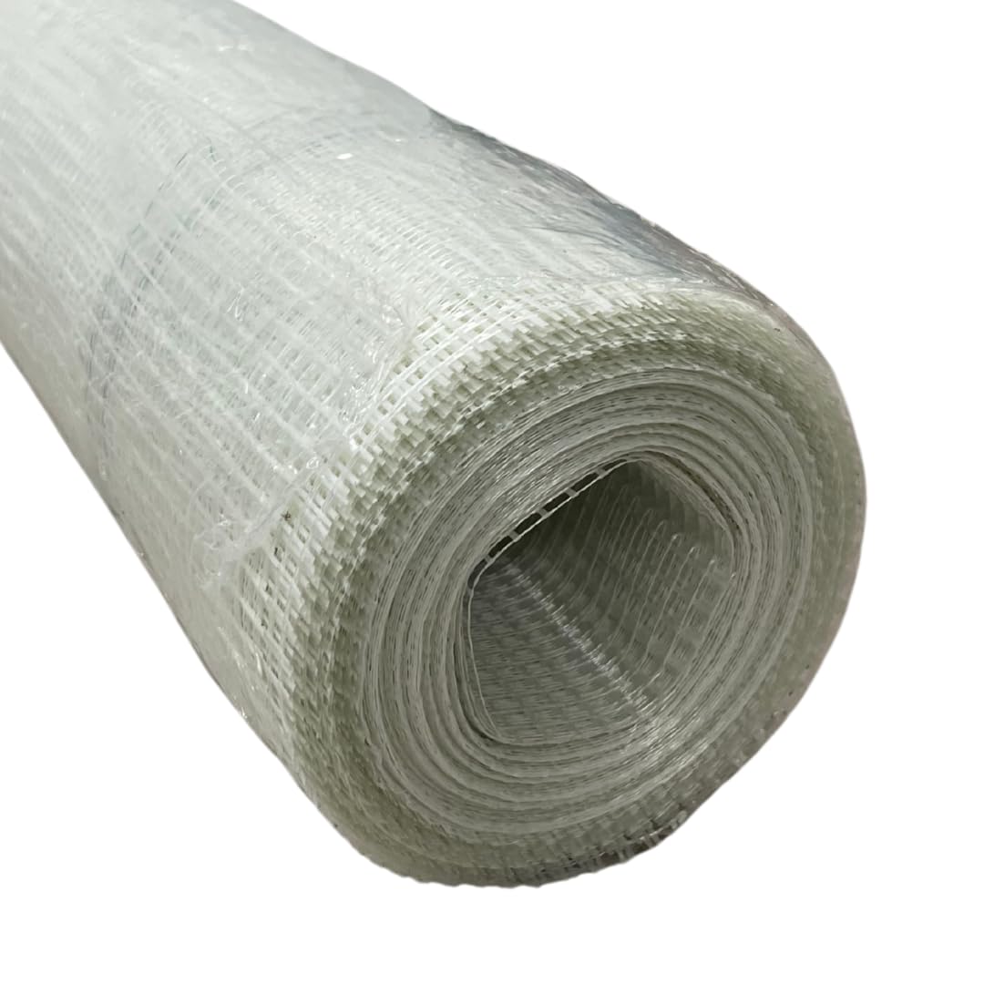 EINSIDE Malla de fibra de vidrio para yeso, Ligera y blanca para reparaciones, Rollo de 50 metros, 75 g/m² | Red para afeitados finos