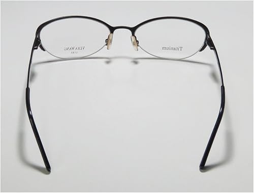 Miniatura 5 de Vera Wang Epiphany II - Lentes de titanio con cristales de medio borde para damasjóvenes y niñas con bisagras de resorte lentes