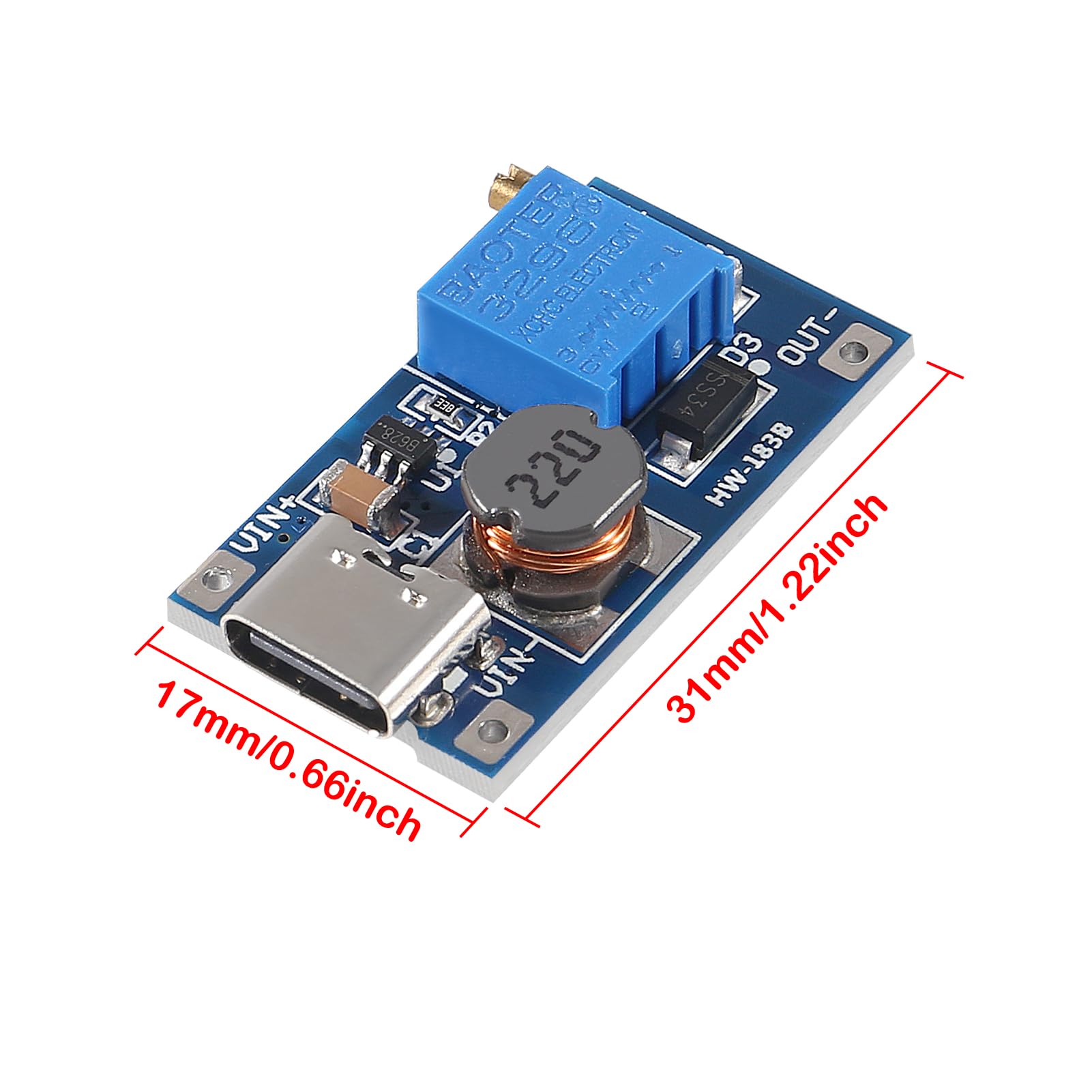MT3608 DC-DC Step Up Wandler Leistungsmodul Booster Power Modul Max 2A MT3608 DC-DC Step Up Wandler Leistungsmodul Booster Power Modul Max 2A