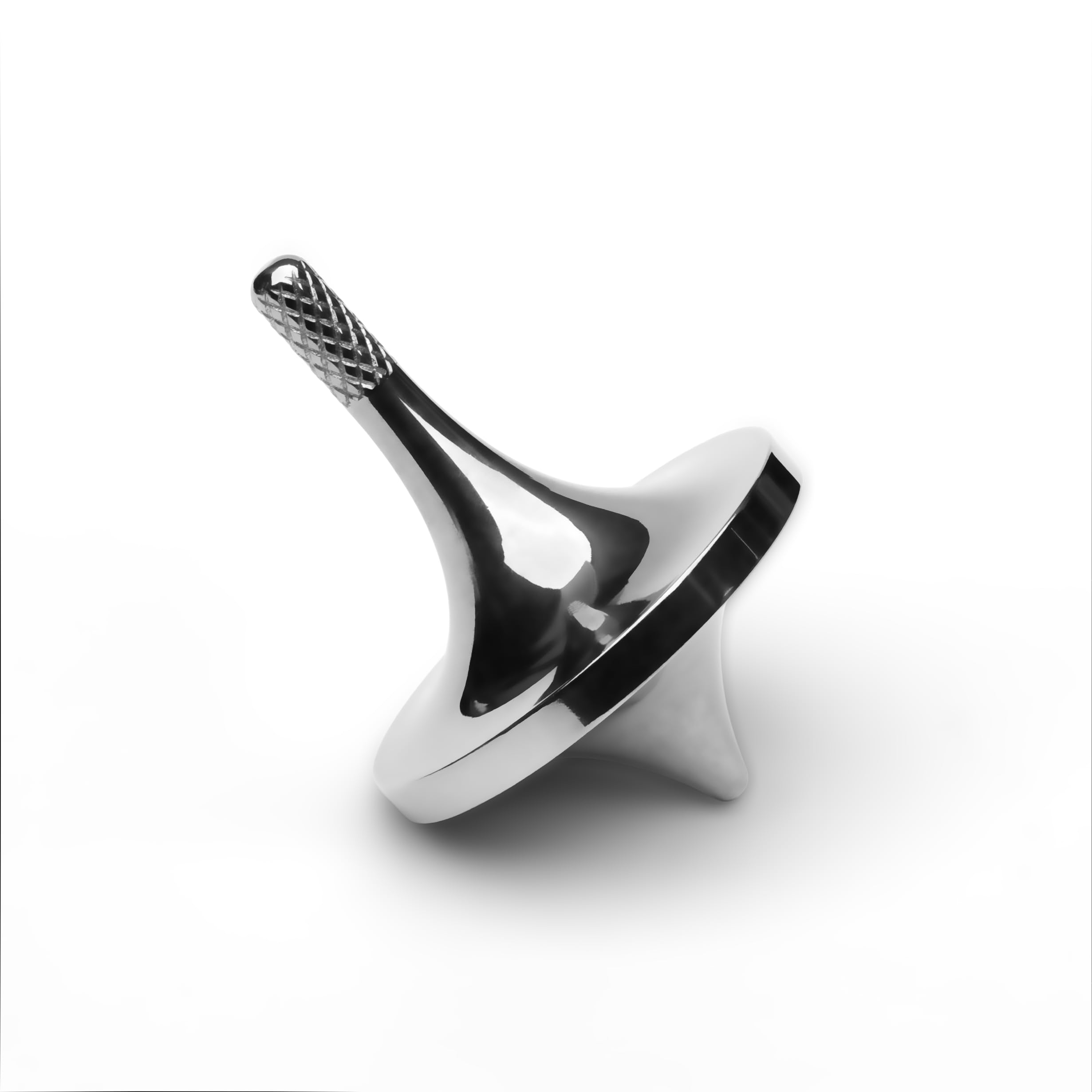 Stainless Steel Spinning Top | Made in USA | CNC Metal Desk Toy for Adults and Children | Long Spin Time, Stress Relief, Focus, Meditation & Fidget Toy Gift