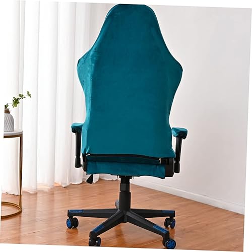 Miniatura 7 de Zerodeko 1 juego de funda para silla de juegos para computadora de forro polar plateado