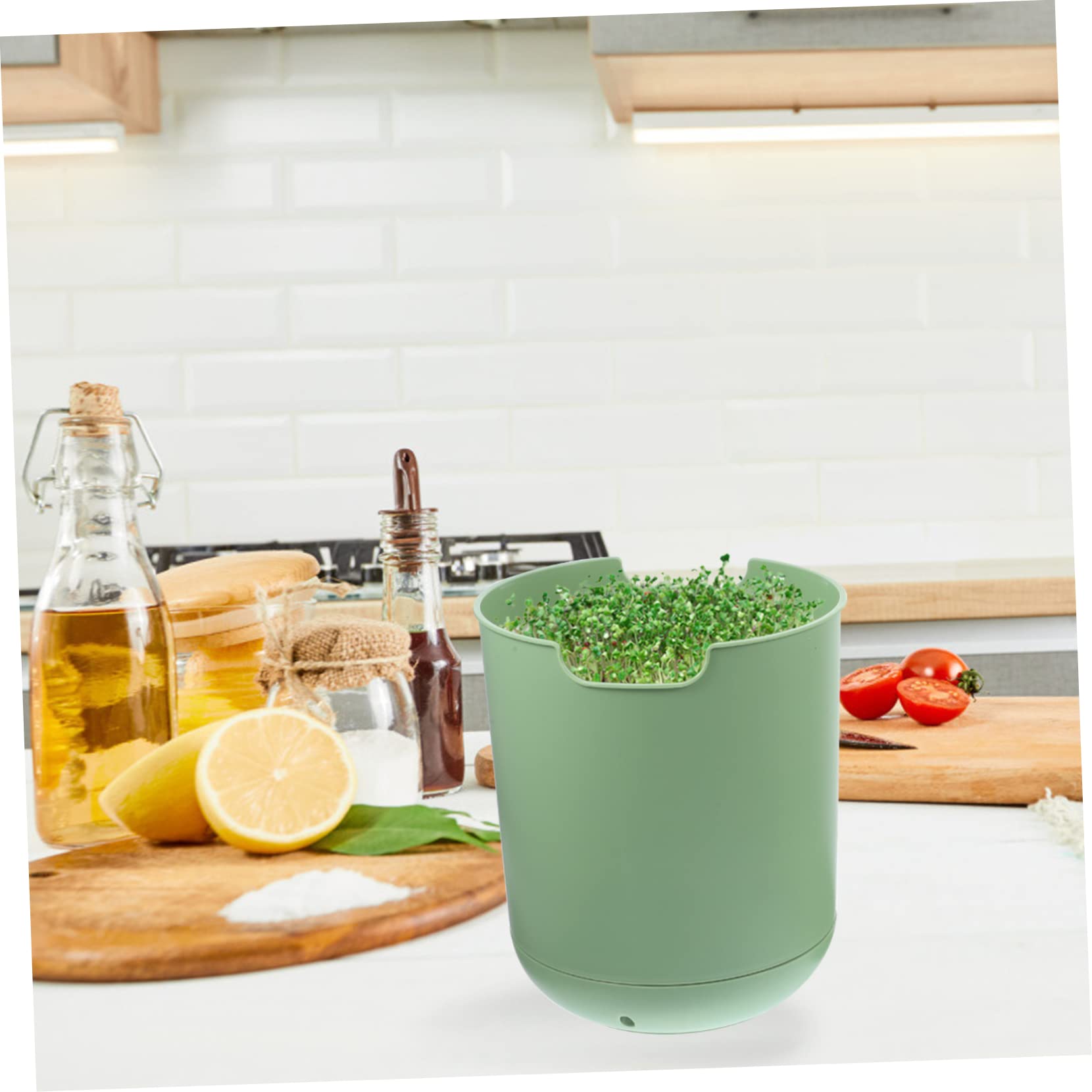 INOOMP 1set Vaso per Germinazione di Semi Contenitore per Germogli Plastica Kit di Coltivazione Automatico per Fagioli per Balconi e Cucinedesign Stabile e Durevole
