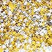 Hestya Star Confetti Glitter Table Confetti Metallic Foil Stars for Christmas Party Wedding Festival Decorations(Gold Silver,10mm and 6mm,60g)
