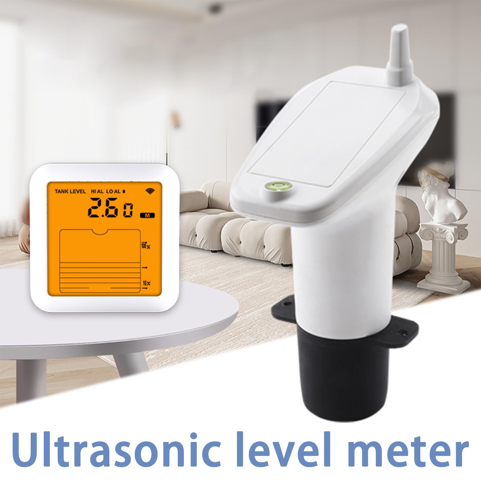 Monitor De Nivel De Agua Para Tanques Medidor Digital De Capacidad Con | Indicador De Nivel De Agua Ultrasónico Para Tanques Con Pantalla Digital Medidor Nivel Agua Detector Medición Para