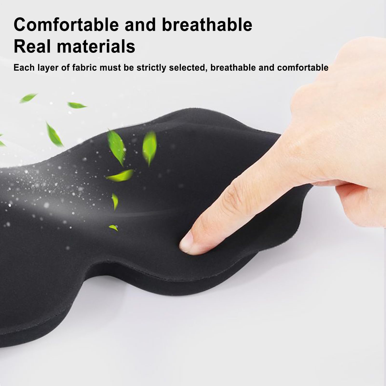 Maschera per Occhi Maschera per in Viaggio Aereo | Maschera Lavabile per Viaggi Yoga Sonno Relax con Chiusura Notturna Ideale per Casa e Attività Esterni