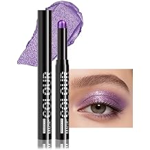 Cream Purple Eyeshadow Stick - Smudge Proof Sweat Proof Eye Pencil - No Sharpener Needed Twist Up - Long Wearing Vibrant Matte & Shimmer - Crease Resistant Eye Makeup 23#