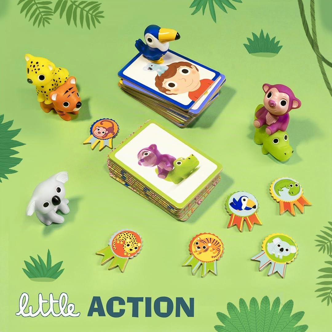 DJECO - Giochi d'azione e riflessiGiochi educativiDJECOGioco Little Action, Multicolore, Small (15)