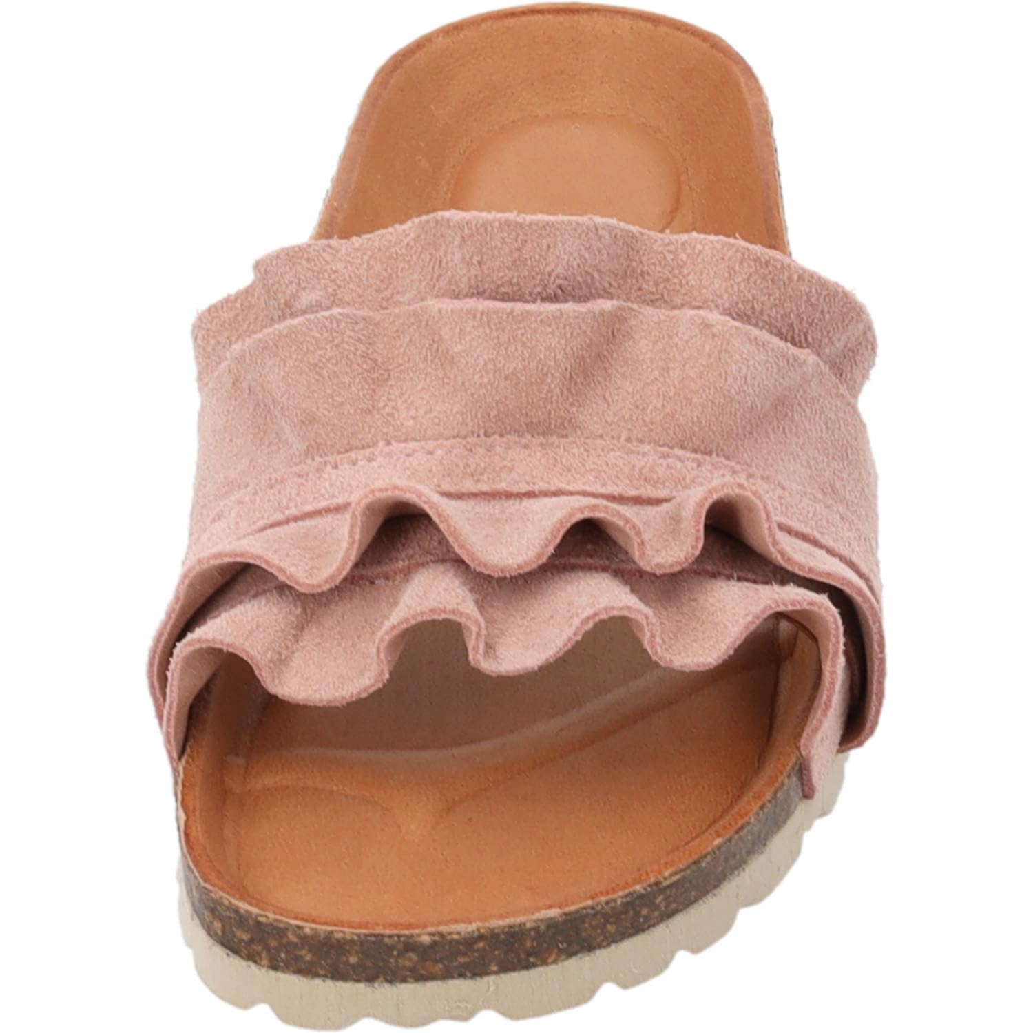 Palado Pantoletten Damen Vilnado - bequeme Sandalen Made in Spain - Hausschuhe mit Kork-Fußbett - modische Sommerschuhe