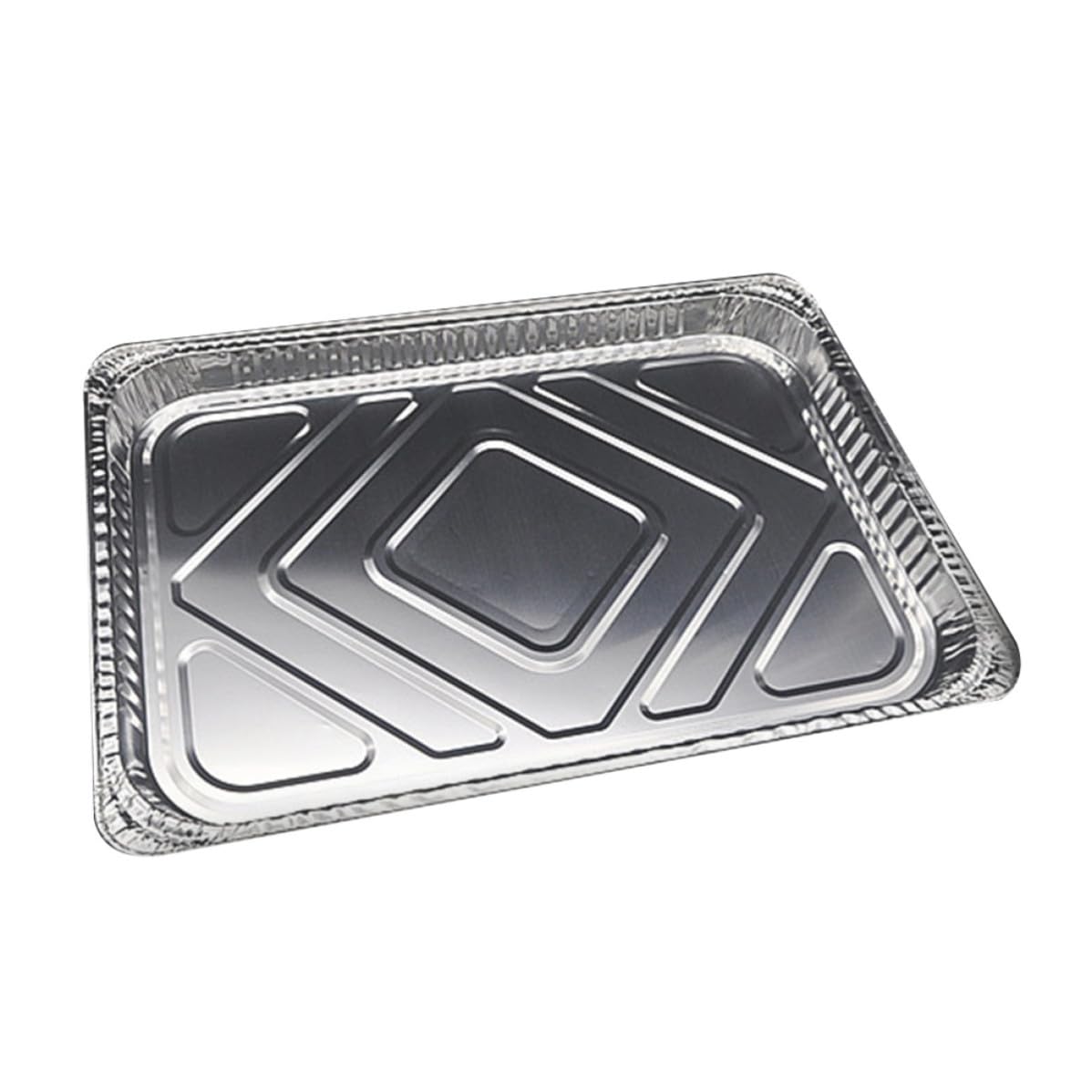 Bacs à graisse en aluminium étanches Mikikit : lot de 10 plateaux de cuisson barbecue