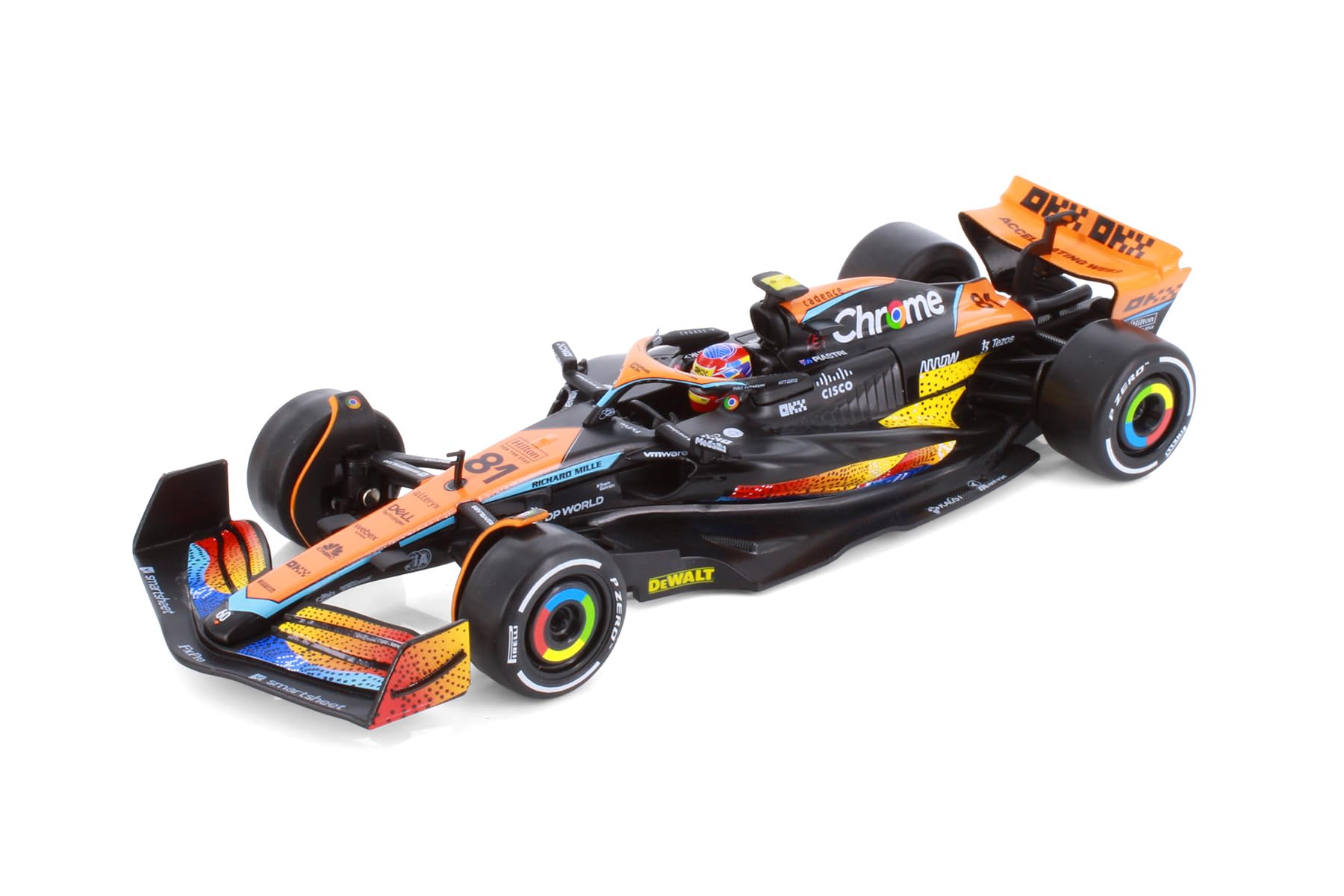2023 McLaren MCL60 F1 Abu Dhabi GP 221290A2D - 1/24 Scale Diecast Model Car (#4 Lando Nor…