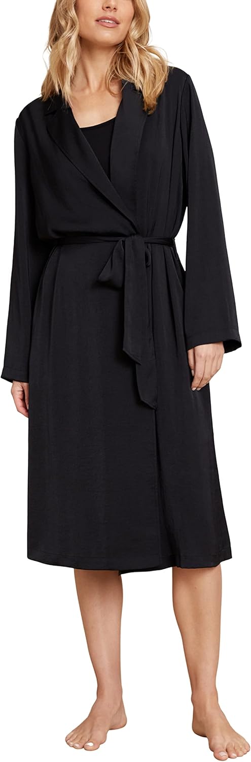 Barefoot Dreams CozyChic Ultra Lite Tipped Ribbed Short Robe