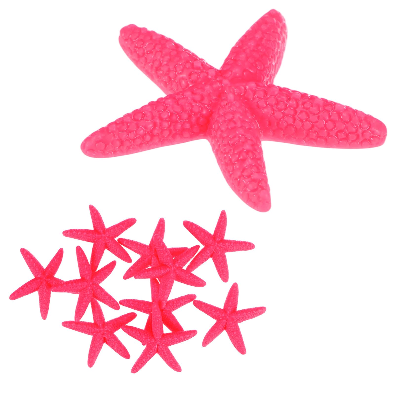 M METERXITY 20-Pack Starfish Decor, 1.65" PVC Artificial Mini Sea Star Decoration for Fish Tank/Aquarium Decoration/Beach/DIY Crafts/Nautical Theme Party [Blue]