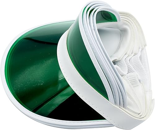 Miniatura 3 de Yuanhe Clear Sun Visor Plastic Casino Dealer Poker Visors Beach Sunhat for Women UV Protection 5PCS