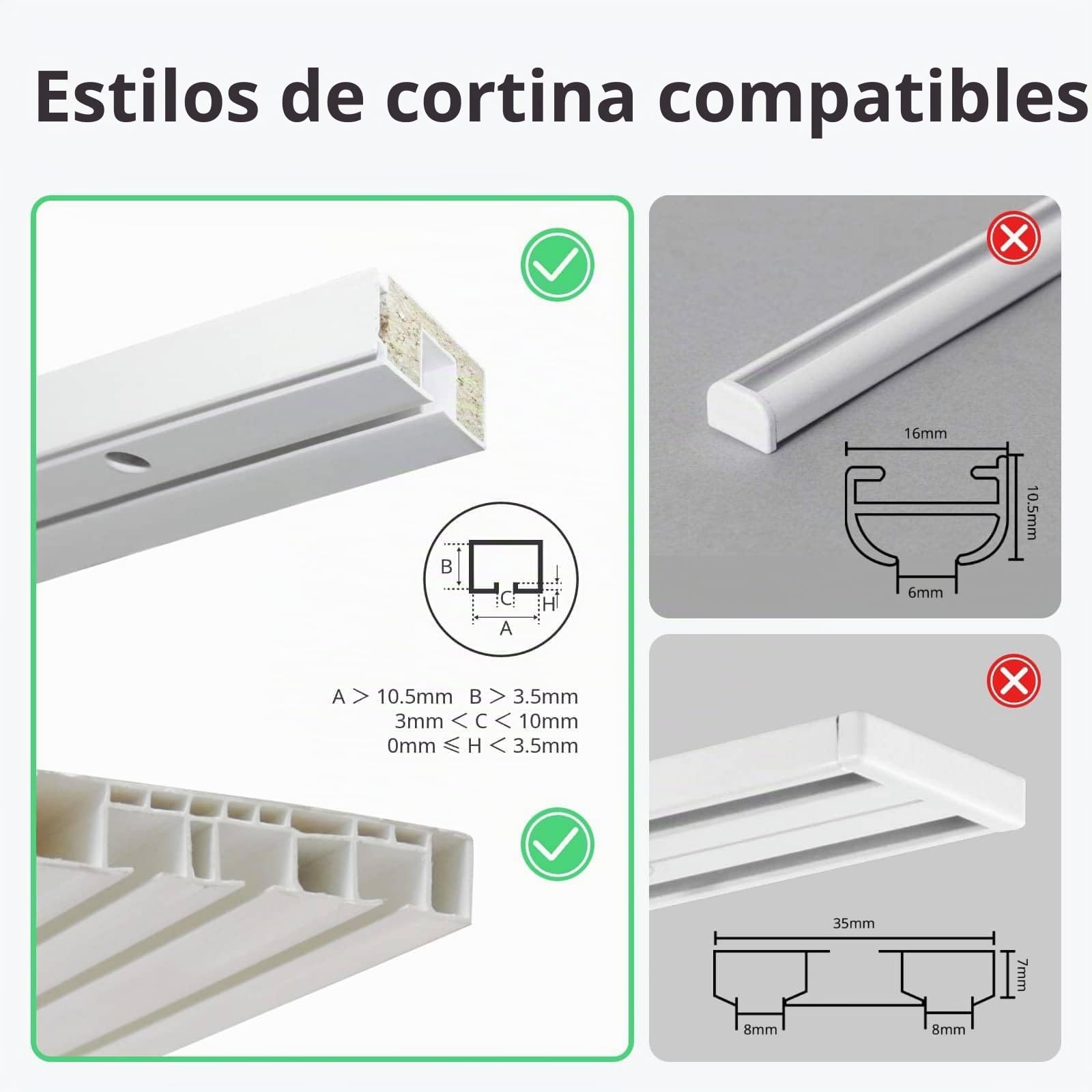 SwitchBot Smart Curtain Rod U Rail 3 white marca