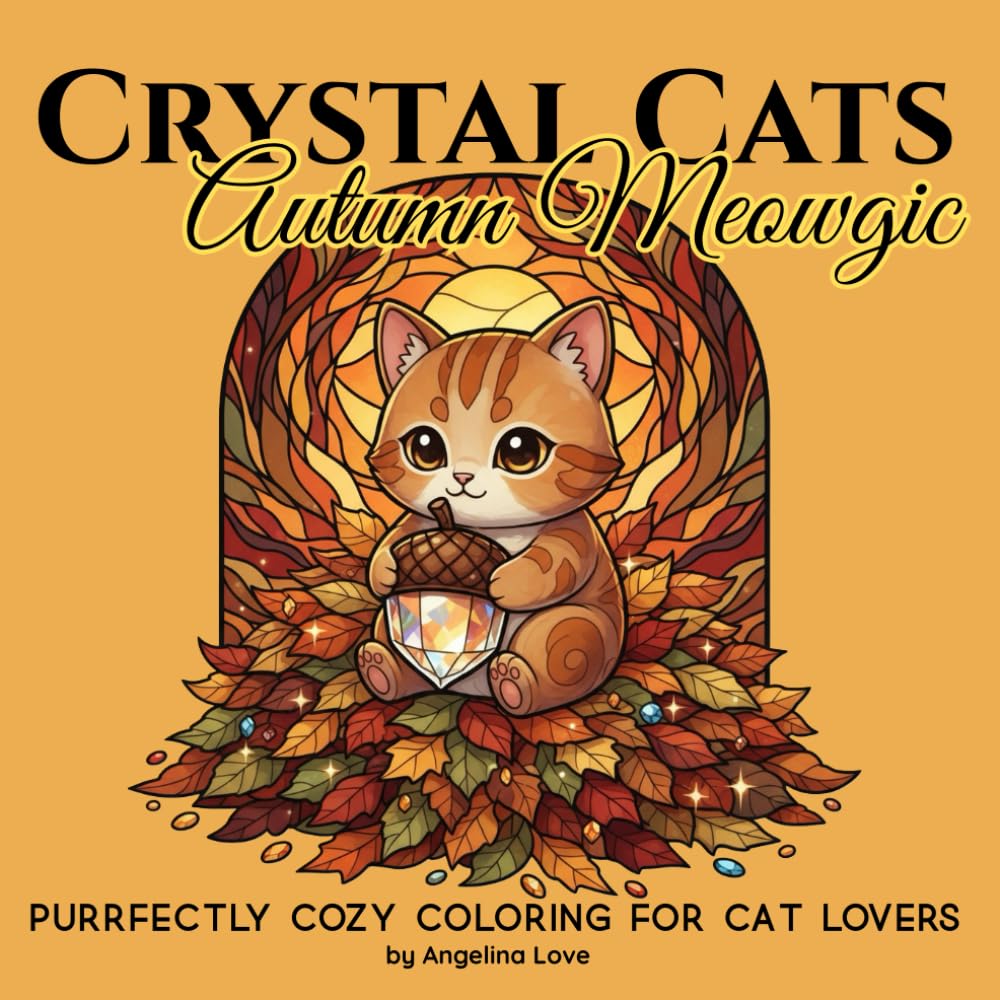 Crystal Cats: Autumn Meowgic: Purrfectly COZY Coloring for Cat Lovers