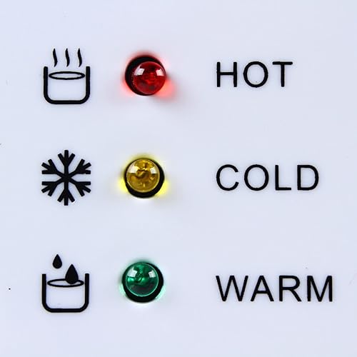 Miniatura 2 de Dispensador de agua de encimera de carga superior para botella de 1 a 5 galones, máquina de beber eléctrica con dispensador de agua caliente y fría