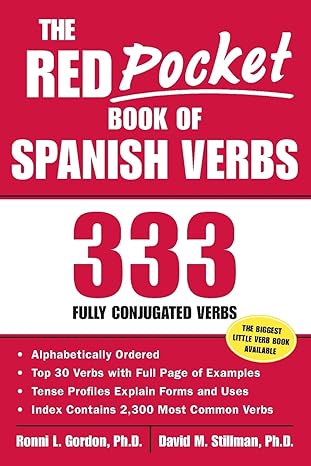 The Red Pocket Book of Spanish Verbs : 333 Fully Conjugated Verbs-Wow! eBook