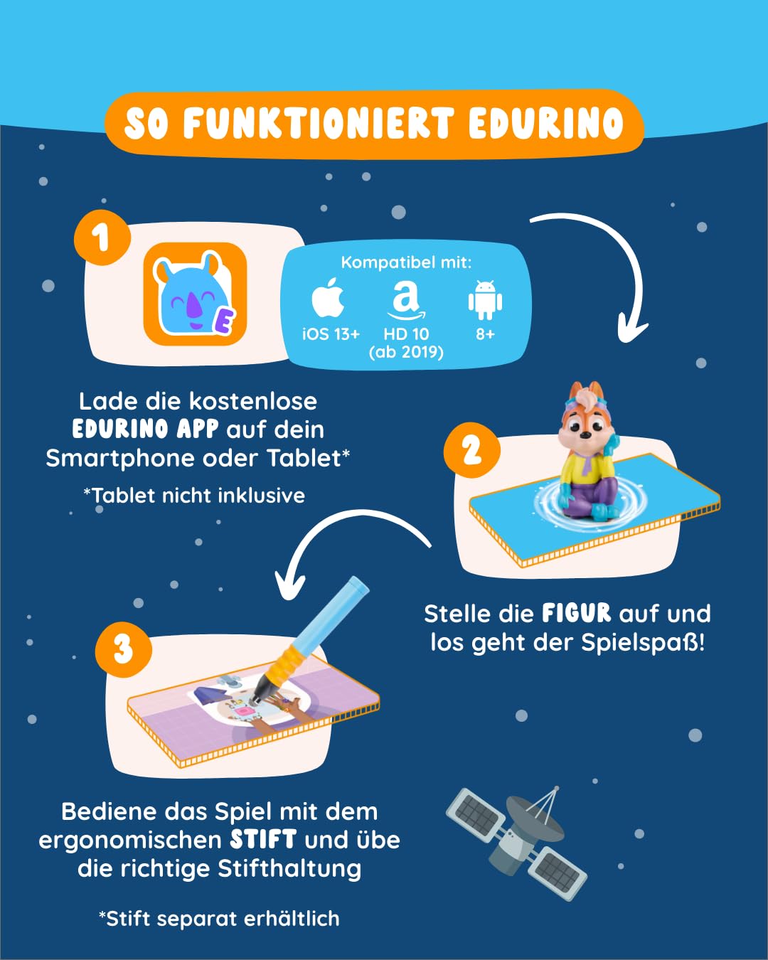 Edurino Figur Ari Meine Körperteile ab 4 Jahren inkl. App | Die Körperteile | Die fünf Sinne | Hygiene & Zähne | Schutz & Bedürfnisse