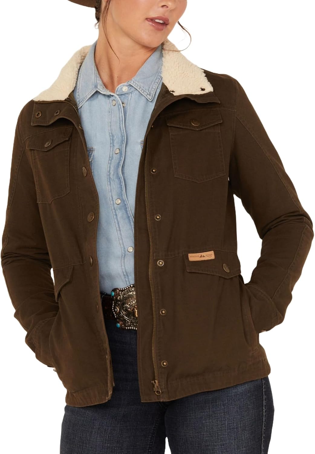 Military Jacket in Olive by Panhandle
