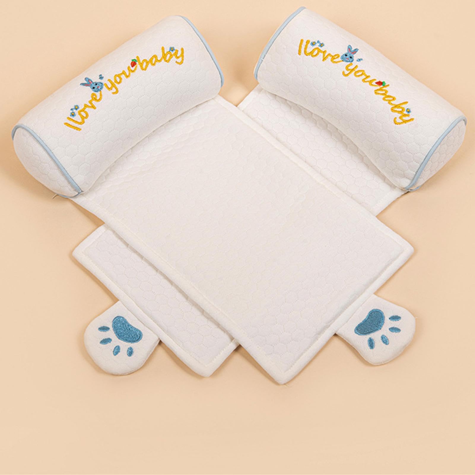 Generisch Kissen für Kinder | Atmungsaktiv, waschbar und stützend | Flaches Kissen für Kinder | Für Autositz, Kinderwagen, Krankenhaus, Kindertagesstätte, auf Reisen, im Schlafzimmer und zu
