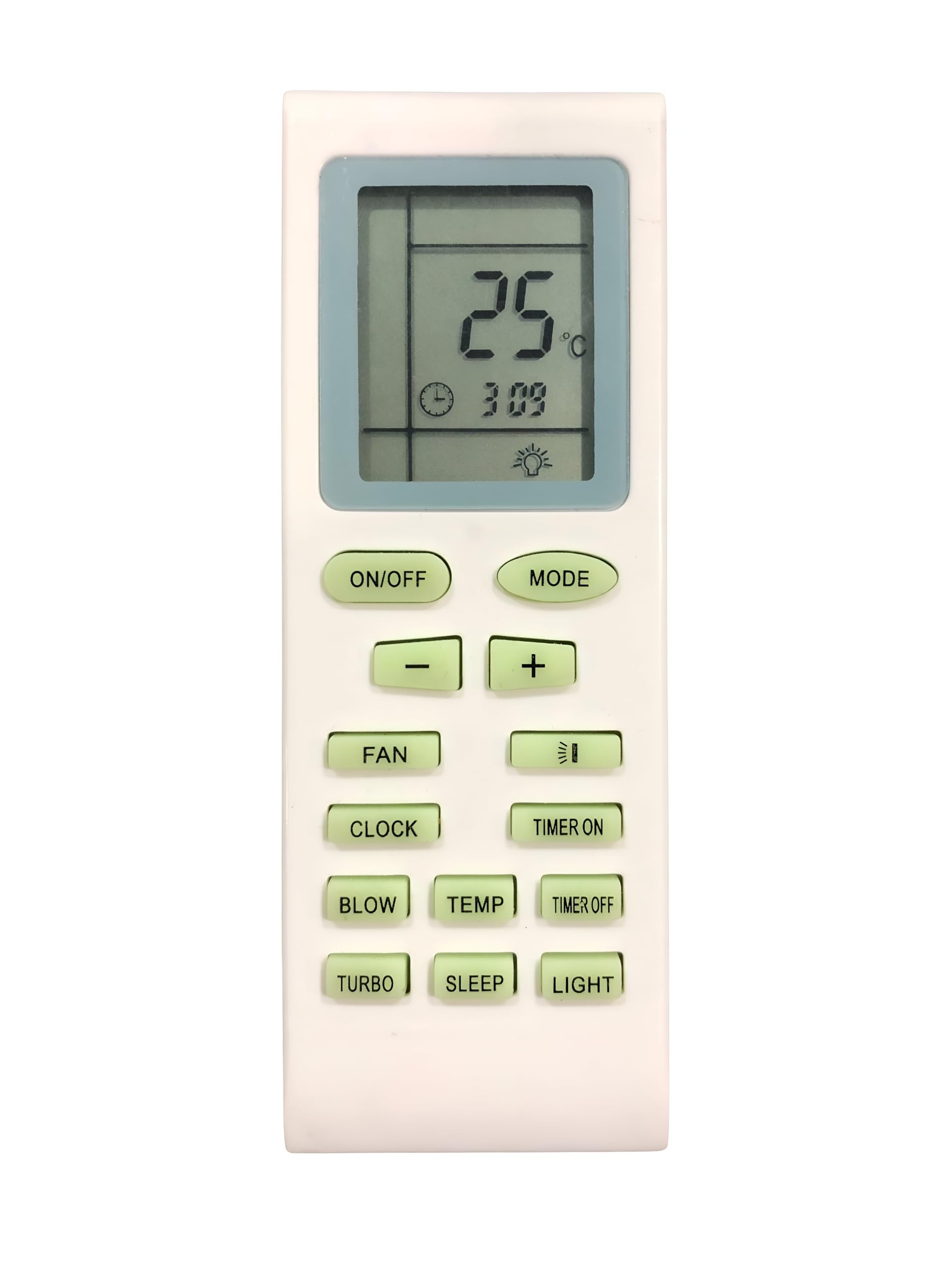 Upix AC Remote No. 18A (No Backlight), Compatible/Replacement for Voltas AC Remote Control (Exactly Same Remote Will Only Work)