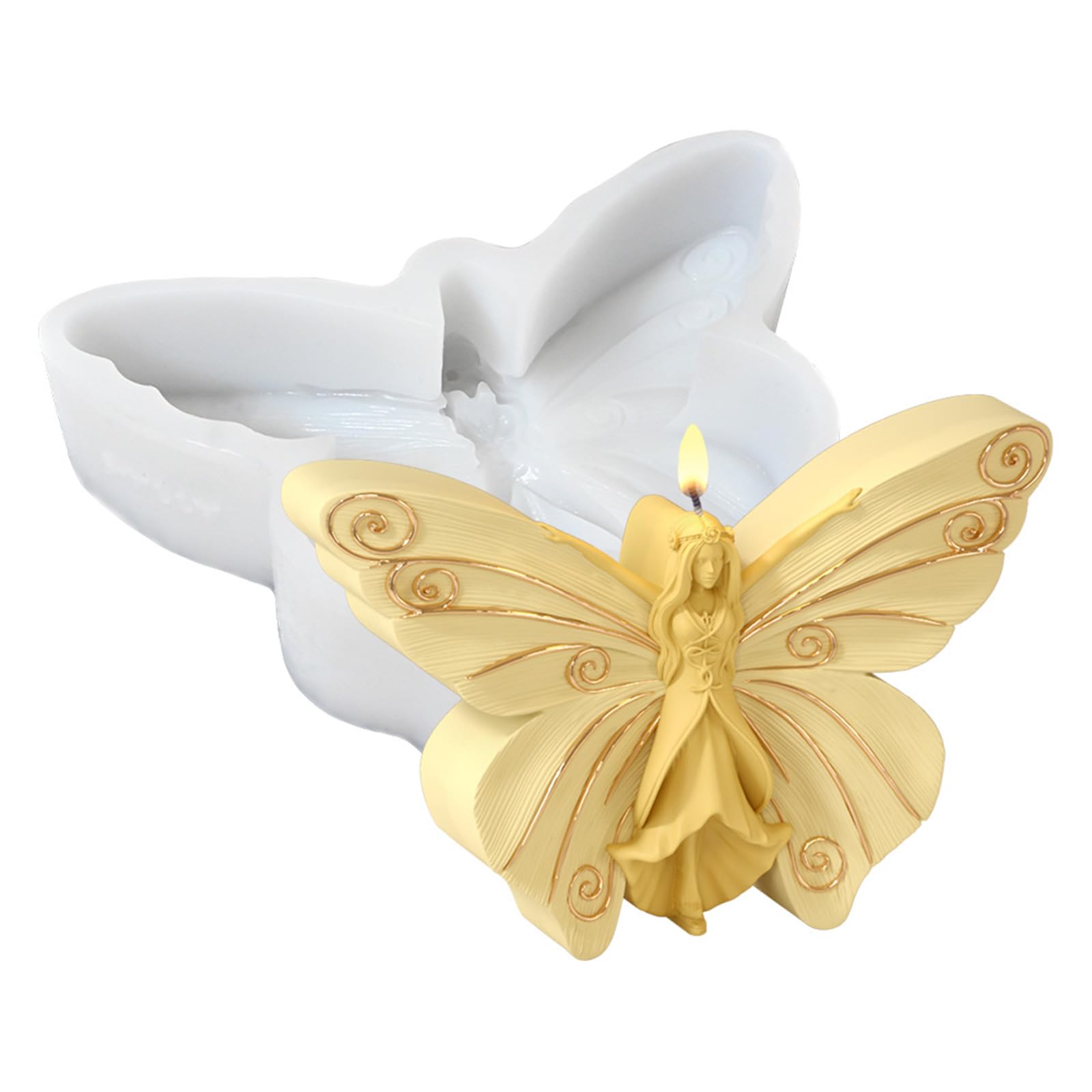 our fave Silicone Molds Butterfly Fairies Epoxy Resin Castings Plasters Ornament Silicone Butterfly Fairies