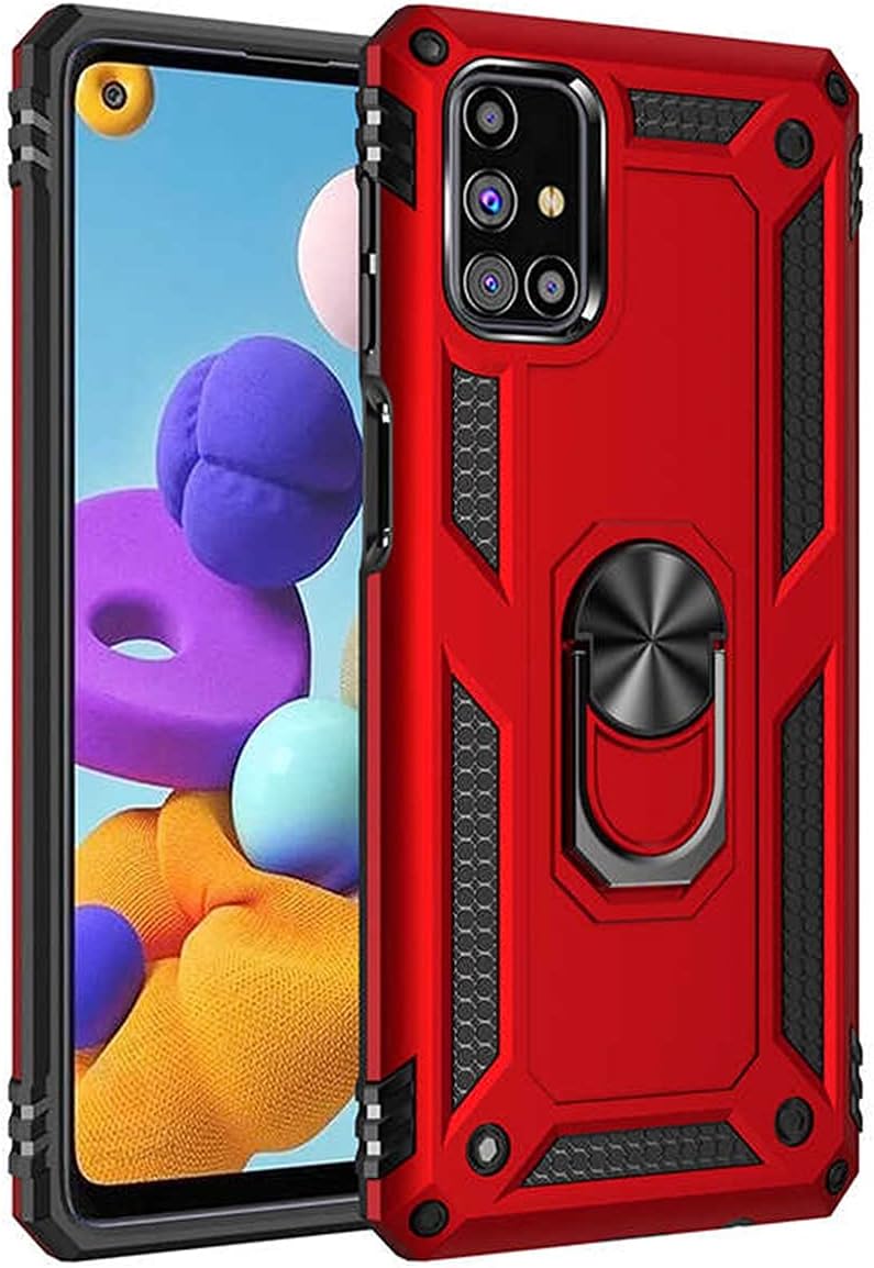 Zore Galaxy ile uyumlu M31S Kılıf Vega Kapak Kırmızı