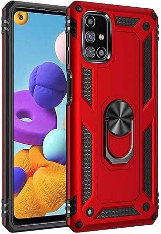 Zore Galaxy ile uyumlu M31S Kılıf Vega Kapak Kırmızı