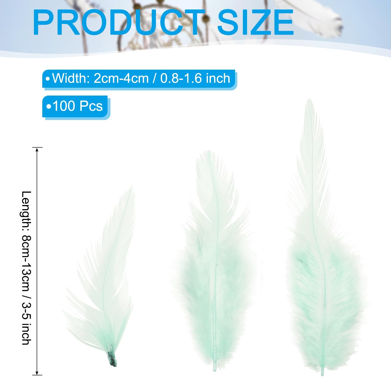 PATIKIL 3-5 Inch Rooster Feathers - Image 2