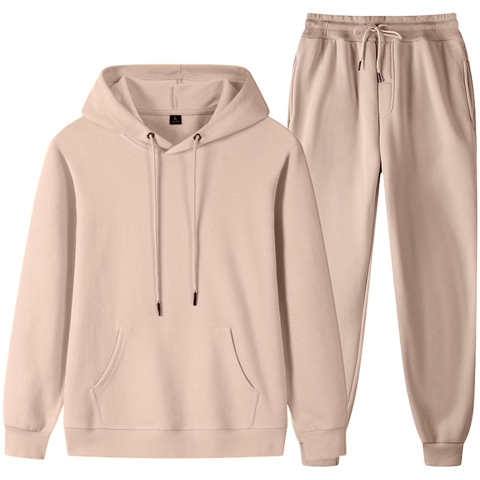 babyhealthy Tuta unisex con cappuccio, felpa e pantaloni della tuta per donne e uomini, set da 2 pezzi
