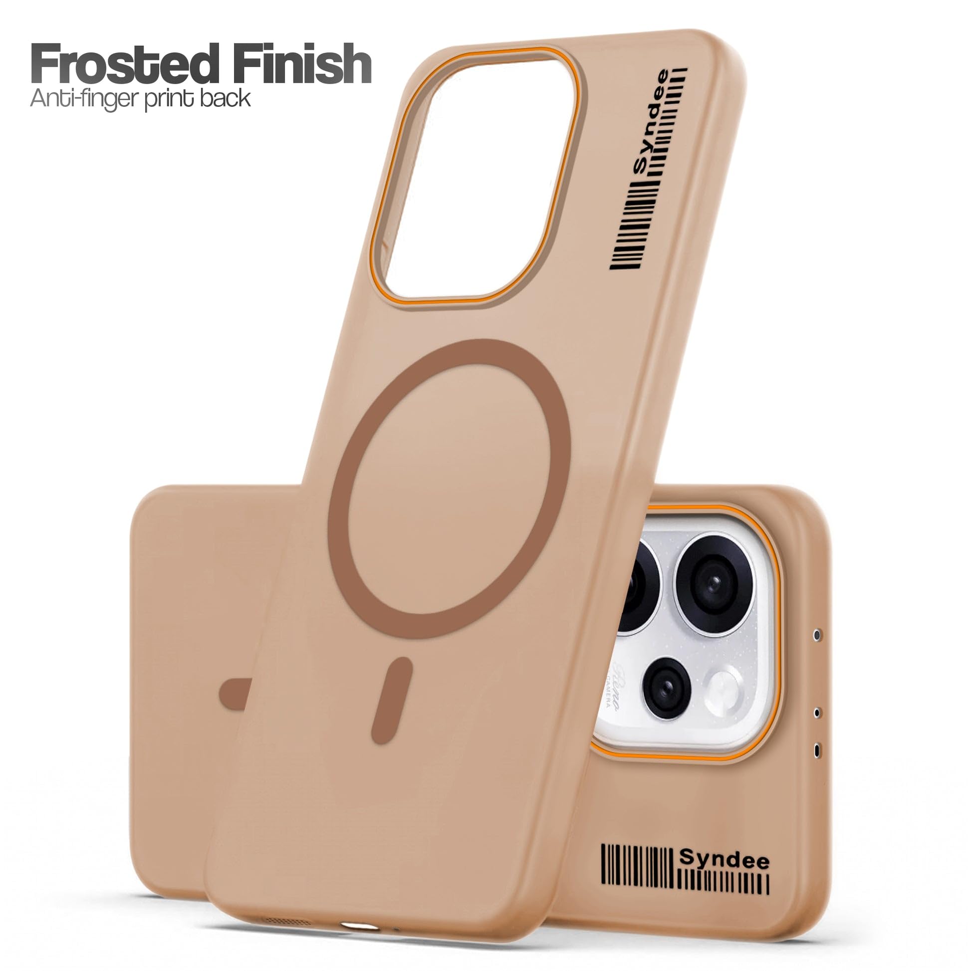 DL3 Mobilak Case Back Cover for Honor 400 5G Case, Sleek Frosted Translucent Back Only Compatible with Wireless Magnetic Accessories | Anti-Scratch Shockproof Phone Case (Brown)
