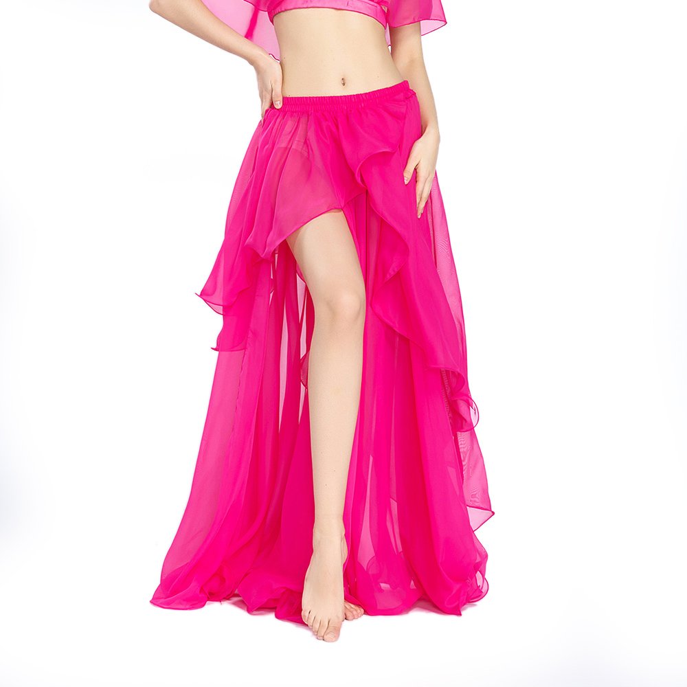 ROYAL SMEELA Falda Danza del Vientre Sexy Faldas Larga Danza del Vientre para Mujer Gasa Vestidos Danza Vientre Faldas Danza Vientre Traje de Danza del Vientre Practicar Ropa Falda de Danza Oriental