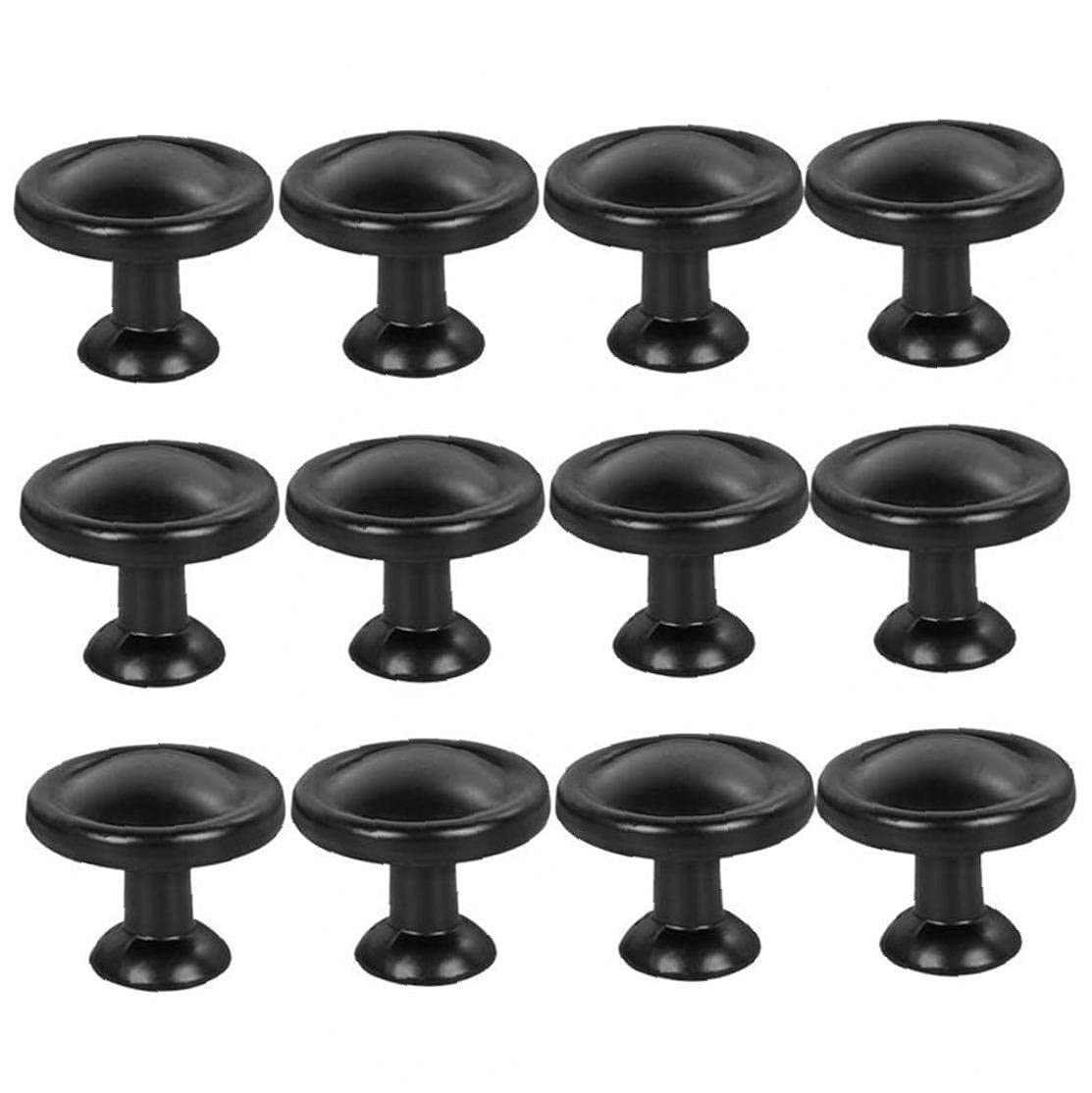 Poignée ronde en aluminium mat anti-traces pour meuble de cuisine