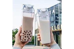 REYINL Cute Milk Carton Water Bottle
