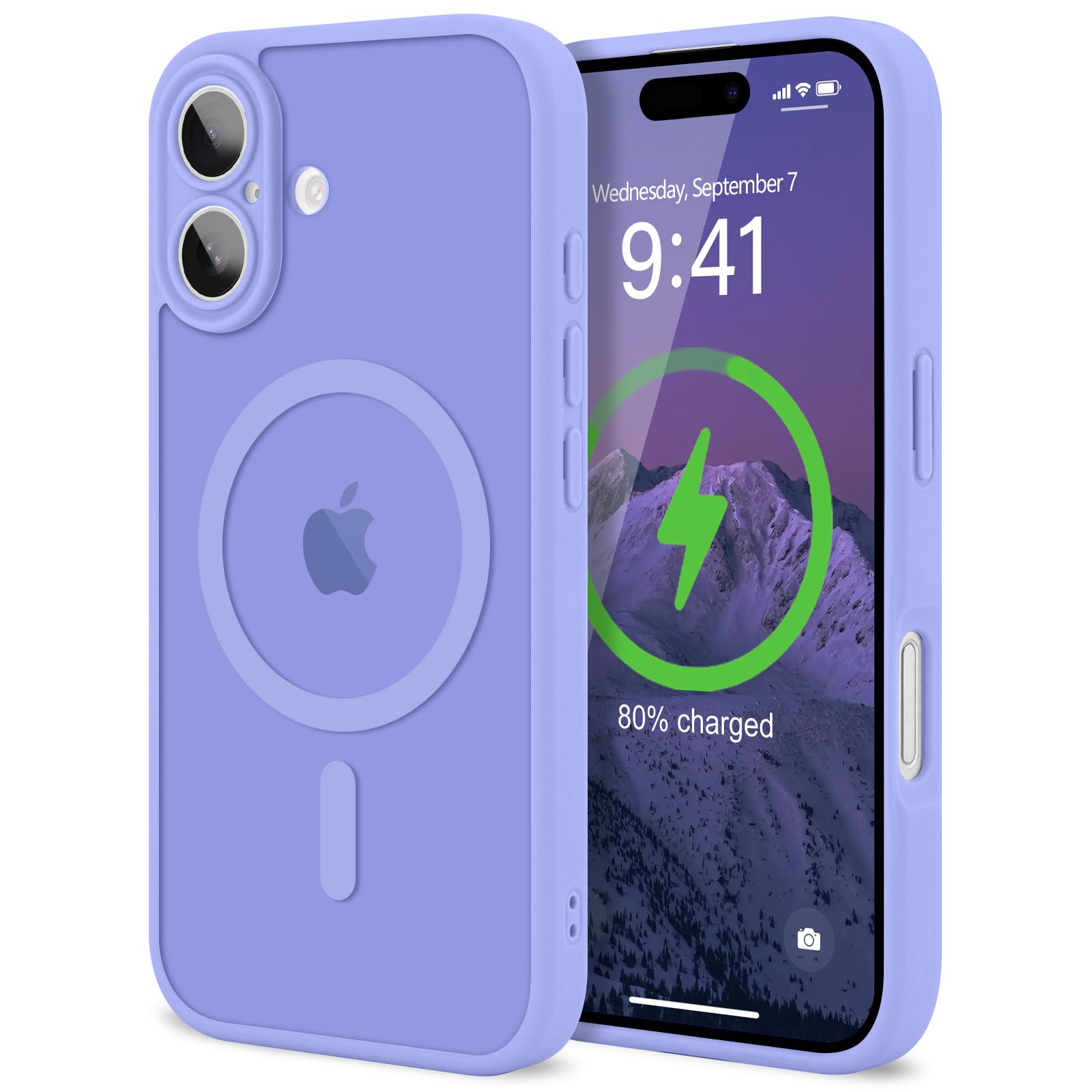 Coque IPhone 15 Pro Compatible MagSafe - Silicone TPU Résistante - Protection Chocs Et Rayures - Orange - 4