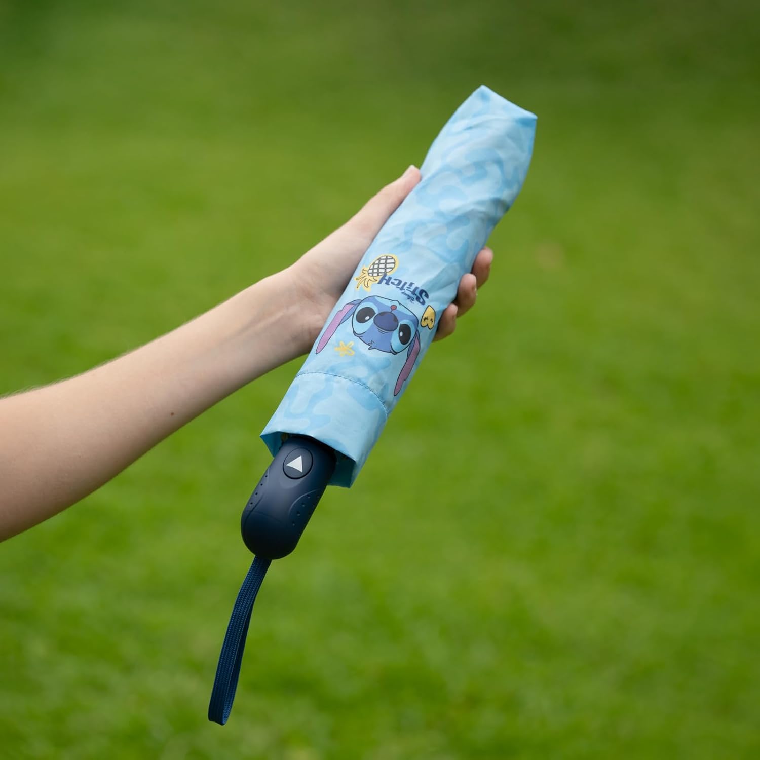Foldable Bags Umbrella Automatic Disney Stitch Umbrella Small - Mini Umbrella Kids Lilo and Stitch Gifts for Girls and Boys - Official Disney Merch, Stitch., Stitch.