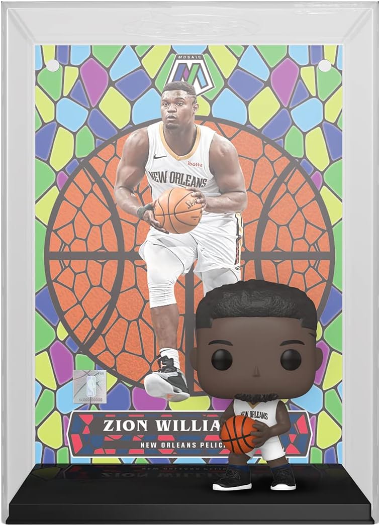 Funko Pop! Trading Cards: Zion Williamson, (Mosaic), NBA, Collectable Vinyl Figure, Gift Idea, Official Merchandise