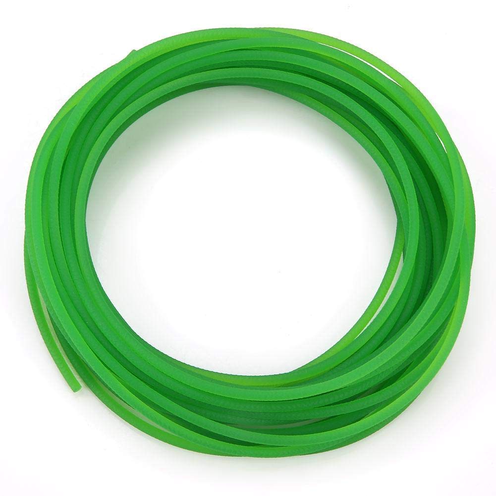 Correas redondas de uretano 3mm*10m Superficie rugosa verde Correa de transmisión de PU para transmisión