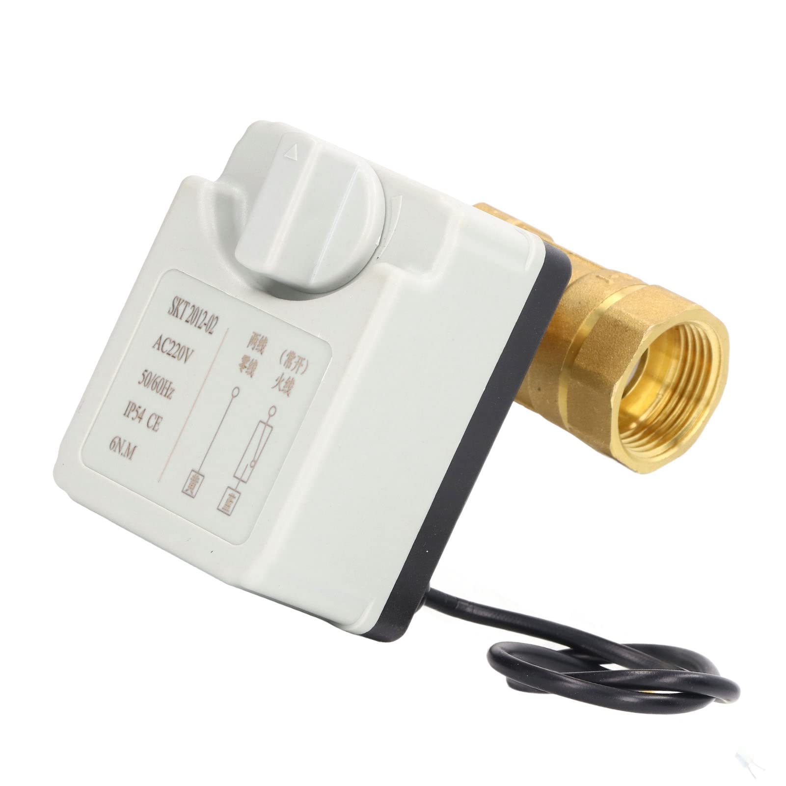 Valvola a Sfera Motorizzata, Valvola a Sfera Normalmente Aperta Elettrica a 2 Vie Normalmente Aperta Manuale Automatica Integrata DN25 AC220V